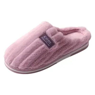 Autumn and Winter Cotton Slippers for Female Couples Home Indoor Warm Plush Slippers for Men Non-Slip Thickeneded Cotton Slippers Winter