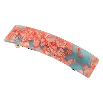 Qiyue Square Acetate Hair Clip with Forest Pattern