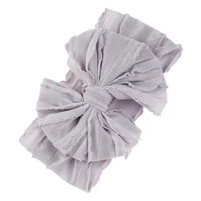 Pink Thin Bow Jacquard Hairband for Girls