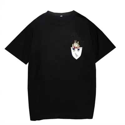 Men Gray Dragon Ball Graphic T-Shirt Large