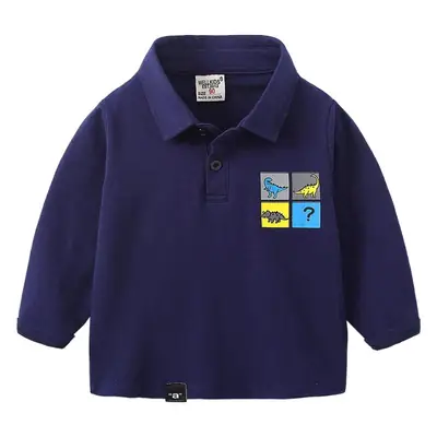 Children's Yellow Polo Shirt 2023 Boys Long Sleeve