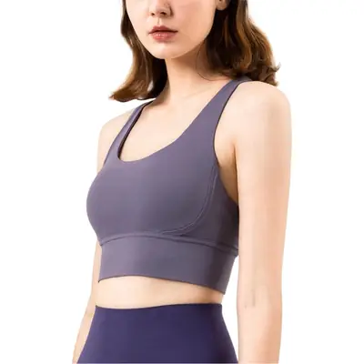 Huapan Clothing Fitness Vest Outdoor Sports Underwear Women's Shockproof Anti-Sagging Large Breast Strap Yoga Wear Bra