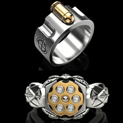 Explosive Bullet Ring for Men & Women