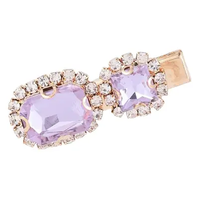 Romantic Star Purple Rhinestone Pearl Hairpins for Women