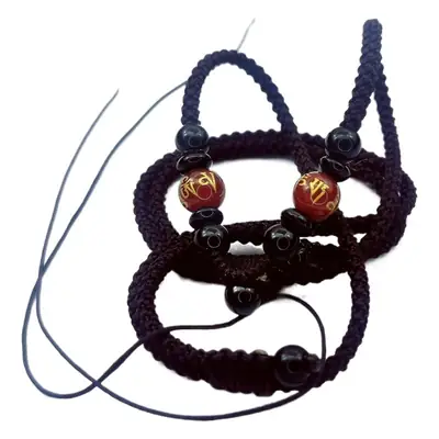Hand-Woven Jade Pendant Necklace Red Cord