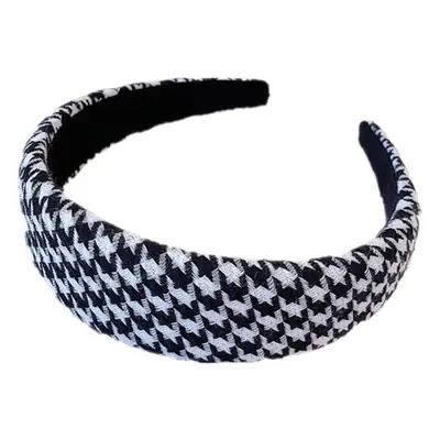K-Style Houndstooth Headband for Women