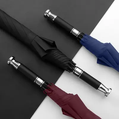 Automatic Umbrella with Long Handle & Custom LOGO