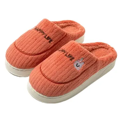 Cotton Slippers for Women Thick-Soled Autumn and Winter Home Furnishing Couple Indoor Warm Cute Non-Slip Men's Cotton Slippers Wholesale