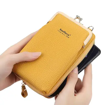 Women's Vertical Baellerry Pebbled Phone Bag Crossbody