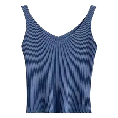 Women Sleeveless Knitted V-Neck Vest Spring Summer