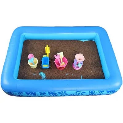 Children's fishing toys suit inflatable thickened pool baby magnetic fishing pool Park Square night market stall