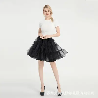 White Boneless Lolita Petticoat Short Wedding Dress