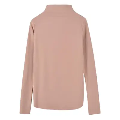 2025 Women's Long Sleeve Turtlenege Shirt Solid Color Slim Fit