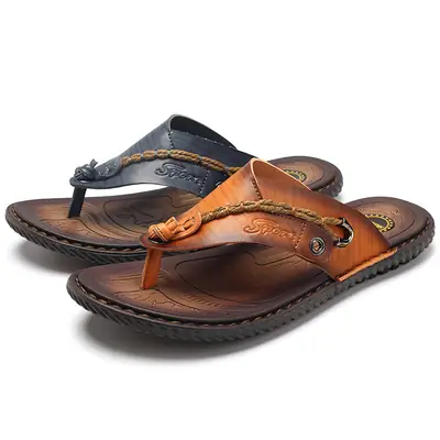 2025 Summer Men's Flip Flops Lightweight Breathable 47 plus size Casual Beach Shoes Non-slip All-match Casual Shoes