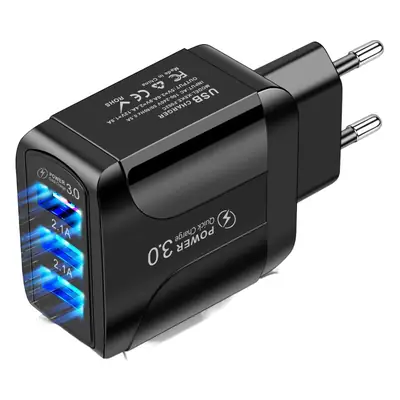 Universal 3USB Travel Charger 2.4A Butterfly Design