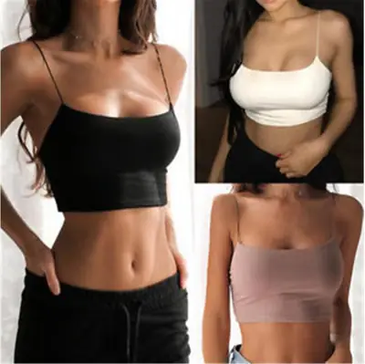 Black Backless Vests for Women with Elastic Waistband