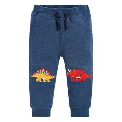 Blue Dinosaur Graphic Boys Sweatpants Set