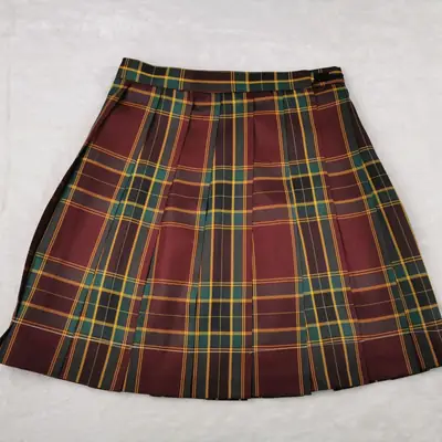 Japanese Orthodox Plaid Skirt Dark Brown 42-48cm