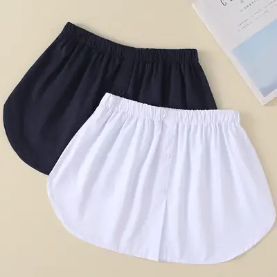 White Elastic Ruffled Skirt for Women
