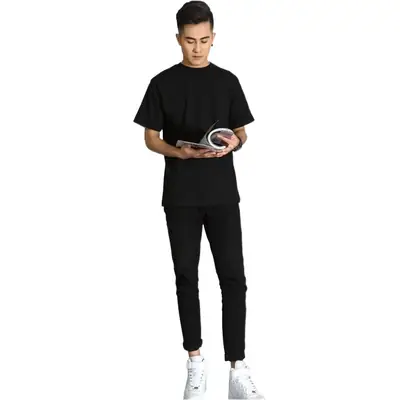 Men Heavy Cotton T-Shirt Olive Green M