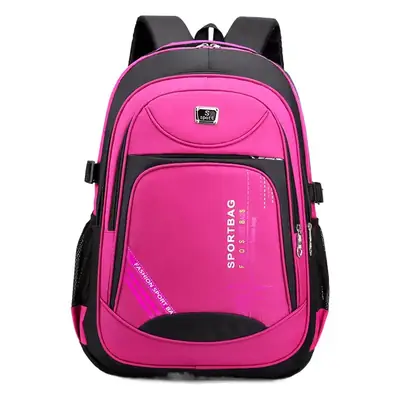 ShangTao Black Zipper Backpack for Students