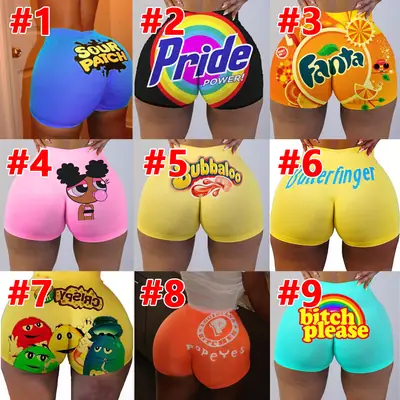 Bitch Please Printed Hot Shorts for Women