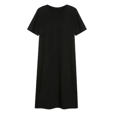 Women Korean Style Long T-Shirt Dress Summer Loose Slimming