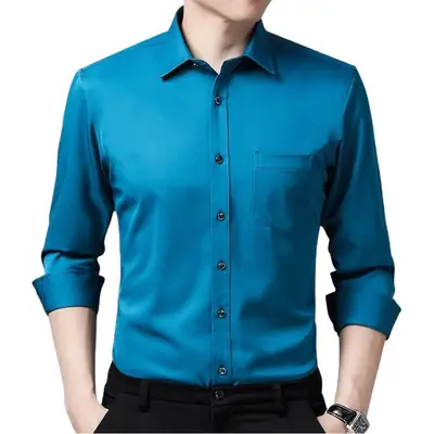 Men's Pink Long Sleeve Business Shirt G-802