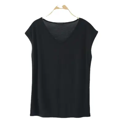 Women V-neck Sleeveless T-Shirt Modal Pink