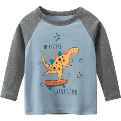 Kids' Light Blue Long Sleeve T-Shirt 2025