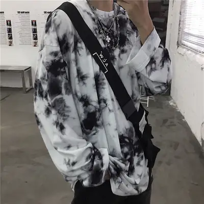 Korean Style Tie-Dye T-Shirt for Men