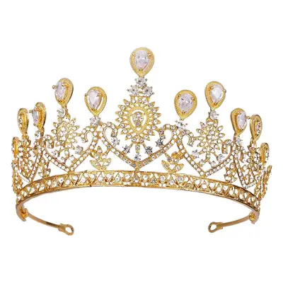 Korean Mori Princess Zircon Crown for Bridage & Travel