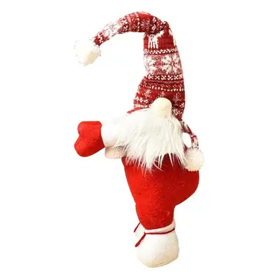 Christmas Santa Doll with Tie Rope Curtain Buckle Faceless Doll