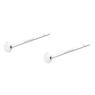 Sterling Silver Round Stud Earrings for Women