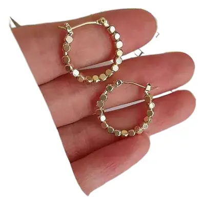 New Korean Dongdaemun Earrings Elegant Internet Celebrity Ins Ear Buckle Personalized Metal Geometric Earrings Wholesale Supply