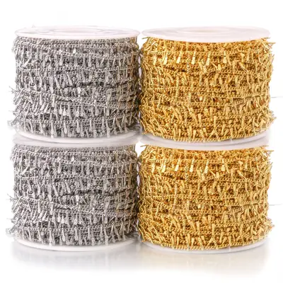 Stainless Steel Side Clip Chain with Gold Plating 18K Vacuum Electroplating