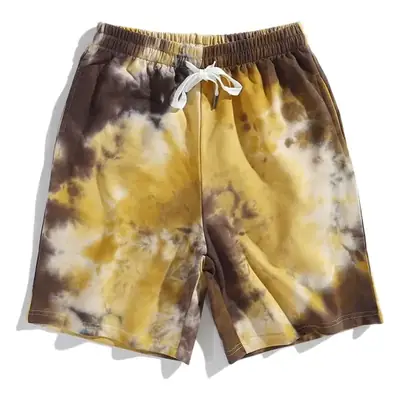 Men Tie-Dye Camo Shorts White Pink Wholesale