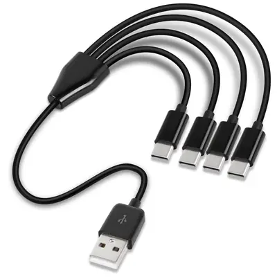 50cm USB Type C Charging Cable for 4 Phones
