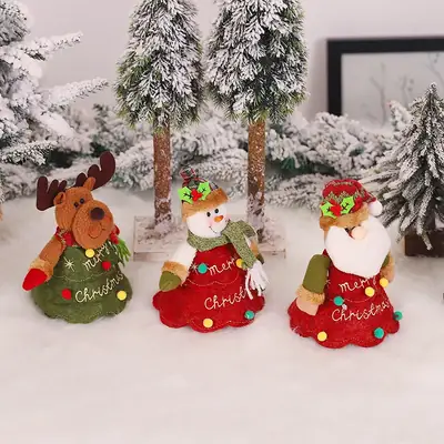 Christmas Elf Doll with Pinecone Decor