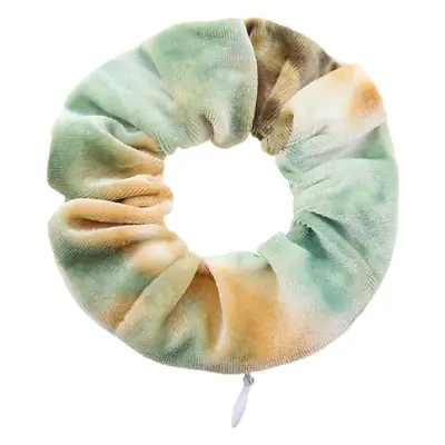 Korean Velvet Hair Band 46 Gold Zipper
