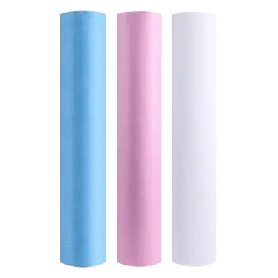 Disposable Cotton Bed Sheets Roll 50 Pcs Cross Hole