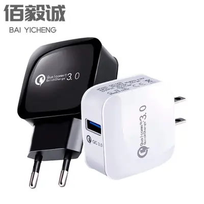 QC3.0 18W Fast Charge USB Charger for Mobile Phones