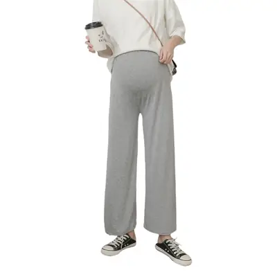 Real Shot Pregnant Women's Wide Leg Pants Spring Autumn