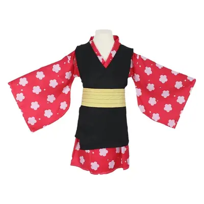Children's Ghost Extermination Cosplay Suit Red Black Yellow