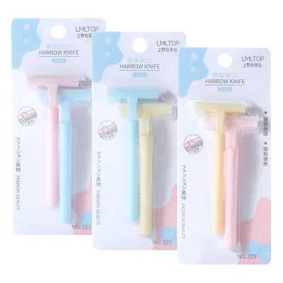 Two-Piece Stainless Steel Razor Blade Set for Armpit Hair Removal