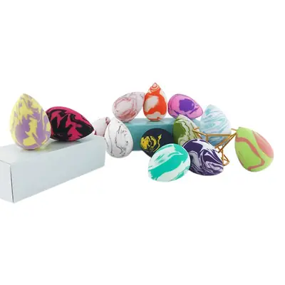 Factory Clearance Beauty Makeup Egg LOGO Sponges 100 Pcs