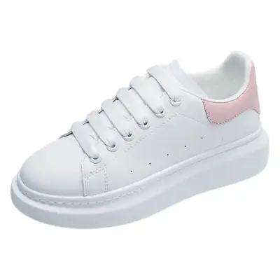 Women White Sneakers 2025 All-Match Microfiber