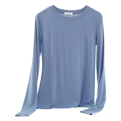 Women's Long Sleeve Black T-Shirt Large Size