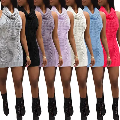 Backless Turtleneck Sweater for Women Multi Color Large