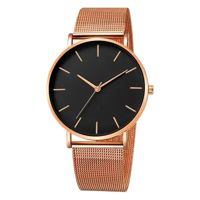 Manufacturer Wholesale Foreign Trade Hot Selling European and American Simple Fashion Men's Watch Men's Watch Mesh Belt Steel Belt Quartz Watch
